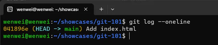 git-log-oneline